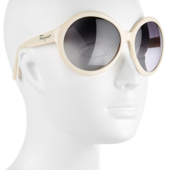 Salvatore Ferragamo Round Off Jackie O Sunglasses Oversized - Picture 4 of 12